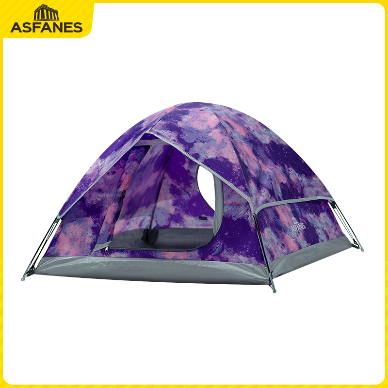 ASFANES 双层圆顶手搭宠物帐篷