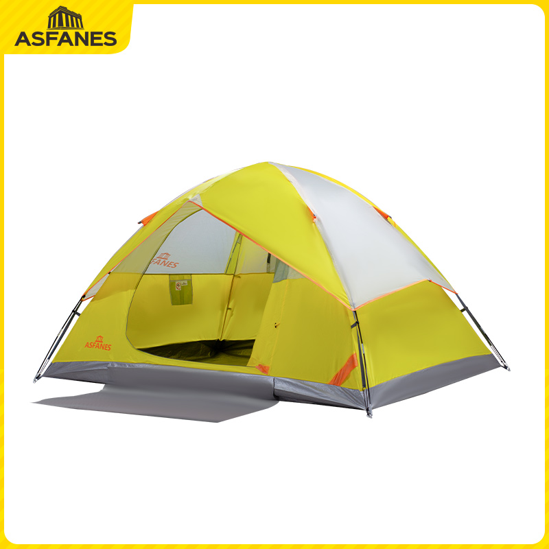 ASFANES 2-4人双层手搭帐篷